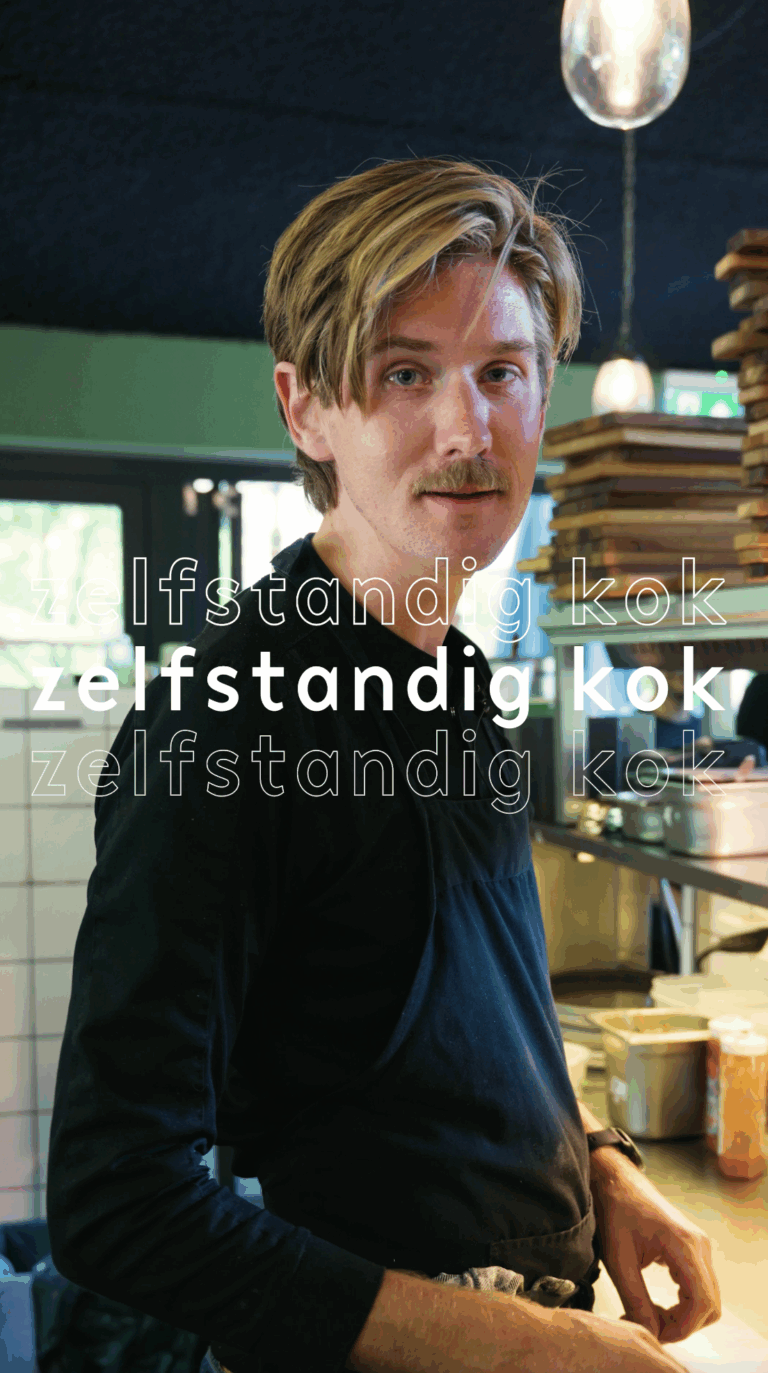 Buiten in de Kuil zelfstandig kok in de keuken